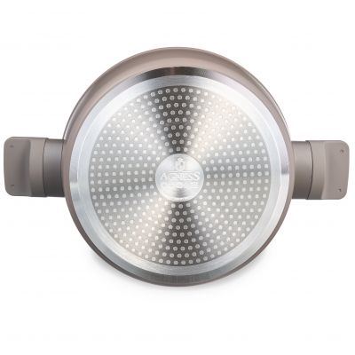 СОТЕЙНИК СО СТЕКЛ. КРЫШКОЙ И АНТИПРИГАРНЫМ ПОКРЫТИЕМ PFLUON MARBLE, 26*7,5 СМ-6