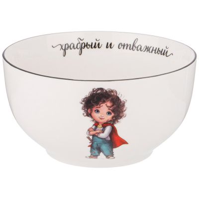 НАБОР ПОСУДЫ LEFARD САМЫЙ ОТВАЖНЫЙ, 3 ПР.: САЛАТНИК 470МЛ, ТАРЕЛКА 20СМ, КРУЖКА 220МЛ-3