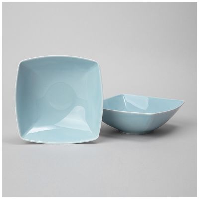 НАБОР САЛАТНИКОВ КВАДРАТНЫХ LEFARD TINT 600МЛ (СВЕТЛО-ГОЛУБОЙ) 2 ШТ.-0