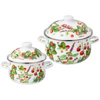 НАБОР КАСТРЮЛЬ AGNESS ЭМАЛИРОВАННЫХ СЕРИЯ 