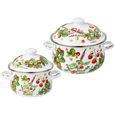 НАБОР КАСТРЮЛЬ AGNESS ЭМАЛИРОВАННЫХ СЕРИЯ 