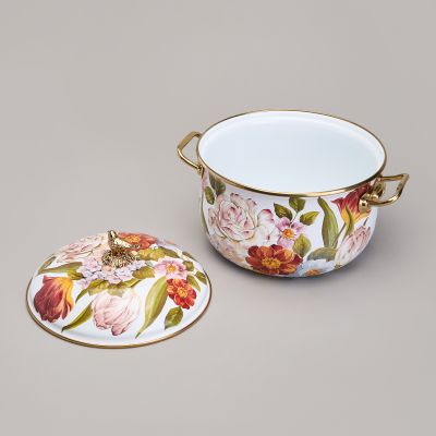 КАСТРЮЛЯ AGNESS ЭМАЛИРОВАННАЯ С КРЫШКОЙ СЕРИЯ ФЛАНДРИЯ, 2,1Л, ДИА.16СМ-5