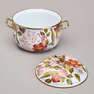 КАСТРЮЛЯ AGNESS ЭМАЛИРОВАННАЯ С КРЫШКОЙ, СЕРИЯ ФЛАНДРИЯ, 4,8Л, ДИА.22СМ-4