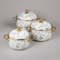 НАБОР КАСТРЮЛЬ AGNESS ЭМАЛИРОВАННЫХ СЕРИЯ 