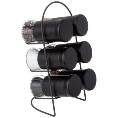 НАБОР БАНОЧЕК ДЛЯ СПЕЦИЙ ИЗ 6 ШТ. НА МЕТАЛ. ПОДСТАВКЕ-5