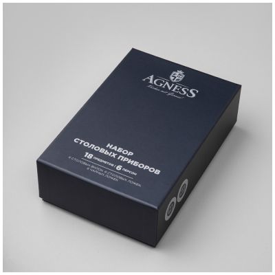 НАБОР СТОЛОВЫХ ПРИБОРОВ SOLDI AGNESS 18 ПР., СТАЛЬ 18/10-1