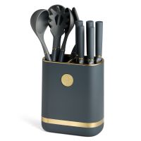 НАБОР AGNESS ИЗ 11ПР: 5 НОЖЕЙ,ПОДСТАВКА,ПОЛОВНИК,ЛОЖКА,ЛОПАТКА,ШУМОВКА,ЛОЖКА ДЛЯ СПАГЕТТИ