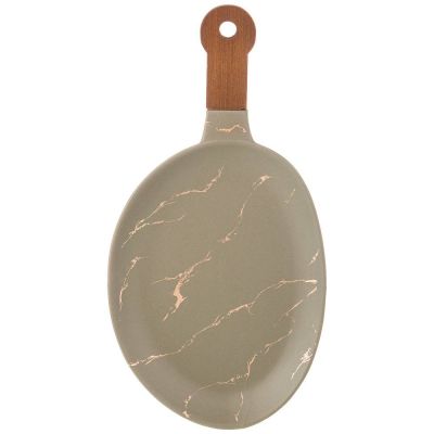 БЛЮДО ДЛЯ СЕРВИРОВКИ С ДЕРЕВЯННОЙ РУЧКОЙ КОЛЛЕКЦИЯ 