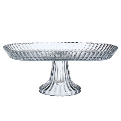 БЛЮДО НА НОЖКЕ ОВАЛЬНОЕ 28*14*12 СМ-1