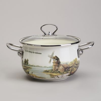 НАБОР КАСТРЮЛЬ ЭМАЛИРОВАННЫЙ, СЕРИЯ 