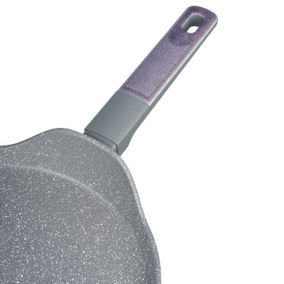 СКОВОРОДА БЛИННАЯ С АНТИПРИГАРНЫМ ПОКРЫТИЕМ PFLUON MARBLE, 24*4,3 СМ-1