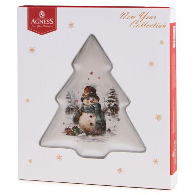 ТАРЕЛКА В ФОРМЕ ЕЛКИ AGNESS 