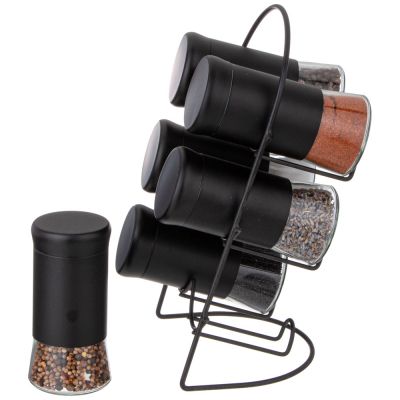 НАБОР БАНОЧЕК ДЛЯ СПЕЦИЙ ИЗ 6 ШТ. НА МЕТАЛ. ПОДСТАВКЕ-2