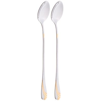 НАБОР ЛОЖЕК ДЛЯ КОКТЕЛЕЙ AGNESS, 2 ШТ ДЛИНА 19,5 СМ МАЛ. УП. = 40 ШТ-0