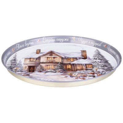 ПОДНОС СЕРВИРОВОЧНЫЙ AGNESS 33*2,1 СМ-1