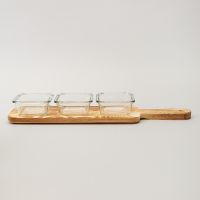 МЕНАЖНИЦА 3-Х СЕКЦИОННАЯ НА ДЕРЕВЯННОЙ ПОДСТАВКЕ 140 МЛ