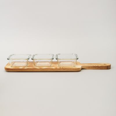 МЕНАЖНИЦА 3-Х СЕКЦИОННАЯ НА ДЕРЕВЯННОЙ ПОДСТАВКЕ 140 МЛ-0