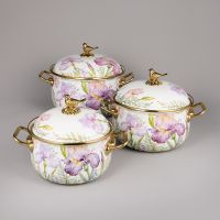 НАБОР КАСТРЮЛЬ AGNESS ЭМАЛИРОВАННЫХ СЕРИЯ 