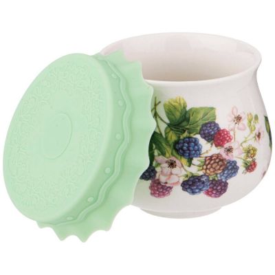 БАНОЧКА  С СИЛИКОНОВОЙ КРЫШКОЙ LEFARD 