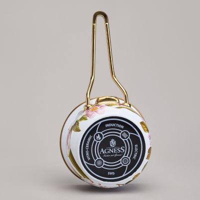 КОВШ AGNESS ЭМАЛИРОВАННЫЙ, СЕРИЯ ФЛАНДРИЯ, 14СМ / 0,9Л-6