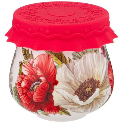 БАНОЧКА С СИЛИКОНОВОЙ КРЫШКОЙ LEFARD 