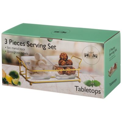 МЕНАЖНИЦА 2 СЕКЦИИ НА ПОДСТАВКЕ 270 МЛ 10,5*10,5*5,5СМ-1