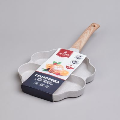 СКОВОРОДА AGNESS ДЛЯ ОЛАДИЙ С АНТИПРИГАР.ПОКРЫТИЕМ 36*19.5*2.0СМ(КОР=12ШТ)-1