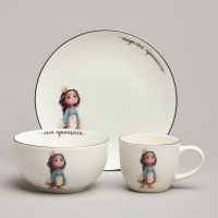 НАБОР ПОСУДЫ LEFARD ПРИНЦЕССА, 3 ПР.: САЛАТНИК 470МЛ, ТАРЕЛКА 20СМ, КРУЖКА 220МЛ