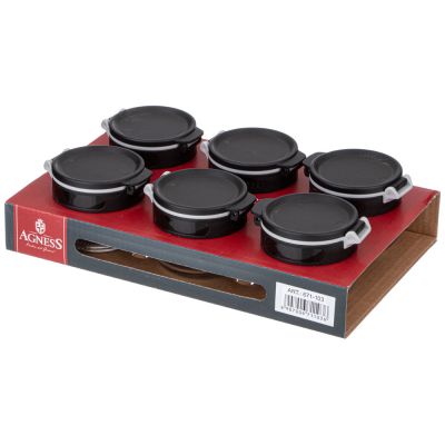 НАБОР ЕМКОСТЕЙ ДЛЯ СПЕЦИЙ 6ШТ 85МЛ AGNESS-1