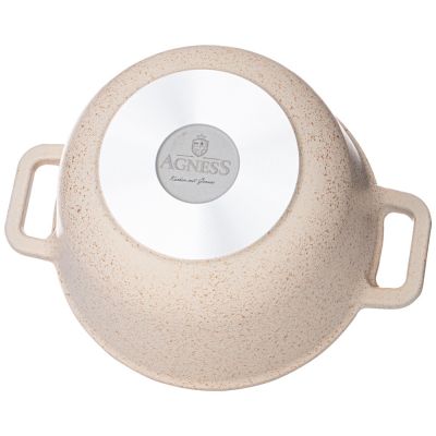 КАЗАН С КРЫШКОЙ ГРИЛЬ AGNESS 