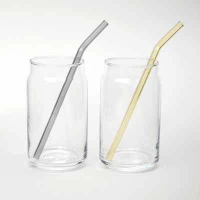 НАБОР СТАКАНОВ ИЗ 2-Х ШТ. СО СТЕКЛ. ТРУБОЧКАМИ 495 МЛ-0