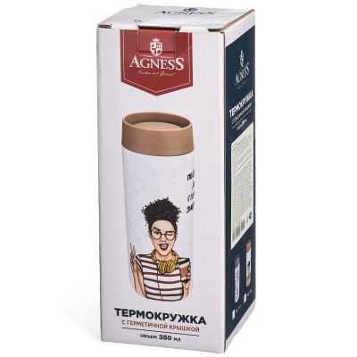 ТЕРМОКРУЖКА FOOTLE 350 МЛ, КОЛБА НЕРЖ.СТАЛЬ 18/10-4