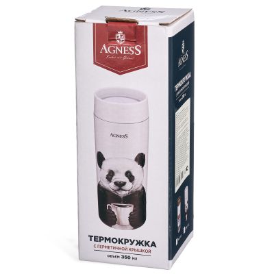 ТЕРМОКРУЖКА PANDA 350 МЛ, КОЛБА НЕРЖ.СТАЛЬ 18/10-4