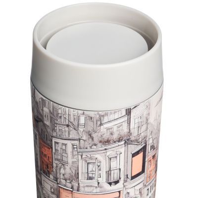 ТЕРМОКРУЖКА ГОРОД 350 МЛ, КОЛБА НЕРЖ.СТАЛЬ 18/10-2