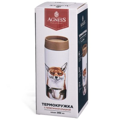 ТЕРМОКРУЖКА FOXY 350 МЛ, КОЛБА НЕРЖ.СТАЛЬ 18/10-4