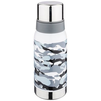 ТЕРМОС AGNESS С УЗКИМ ГОРЛОМ И 2-МЯ КРЫШКАМИ-ЧАШКАМИ, 600МЛ, КОЛБА НЖС (КОР=12ШТ.)-0