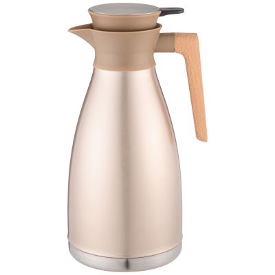 ВАКУУМНЫЙ КУВШИН (ТЕРМОС) AGNESS ИЗ НЕРЖ.СТАЛИ 2,0Л ЦВЕТ БРОНЗОВЫЙ-0