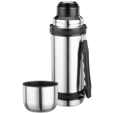 ТЕРМОС AGNESS УНИВЕРСАЛЬНЫЙ 1000 МЛ КРЫШКА-ЧАШКА, ВИНТОВАЯ ПРОБКА, УЗКОЕ ГОРЛО, КОЛБА НЖС-2