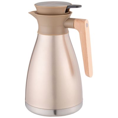 ВАКУУМНЫЙ КУВШИН (ТЕРМОС) AGNESS ИЗ НЕРЖ.СТАЛИ 1,5Л ЦВЕТ БРОНЗОВЫЙ-3