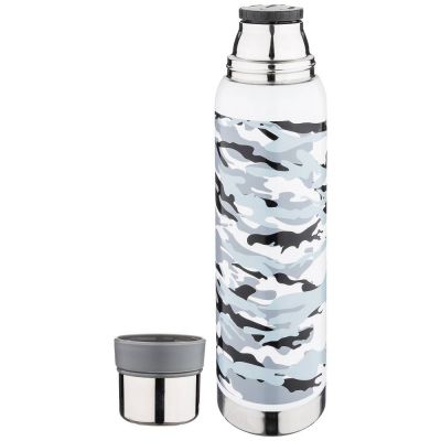 ТЕРМОС AGNESS С УЗКИМ ГОРЛОМ И 2-МЯ КРЫШКАМИ-ЧАШКАМИ, 1000МЛ, КОЛБА НЖС (КОР=12ШТ.)-2