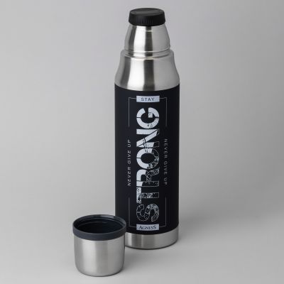 ТЕРМОС STAY STRONG 1000 МЛ, КОЛБА НЕРЖ.СТАЛЬ 18/10-3