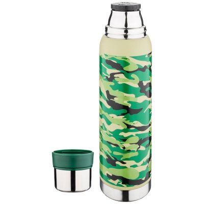 ТЕРМОС AGNESS С УЗКИМ ГОРЛОМ И 2-МЯ КРЫШКАМИ-ЧАШКАМИ, 1000МЛ, КОЛБА НЖС (КОР=12ШТ.)-2