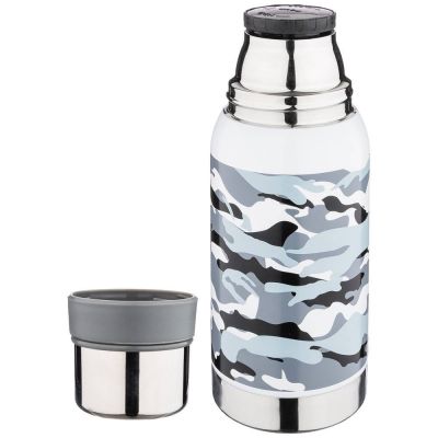 ТЕРМОС AGNESS С УЗКИМ ГОРЛОМ И 2-МЯ КРЫШКАМИ-ЧАШКАМИ, 600МЛ, КОЛБА НЖС (КОР=12ШТ.)-2