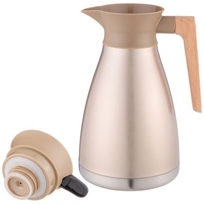 ВАКУУМНЫЙ КУВШИН (ТЕРМОС) AGNESS ИЗ НЕРЖ.СТАЛИ 1,5Л ЦВЕТ БРОНЗОВЫЙ-2