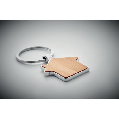 Брелок домик бамбук-6