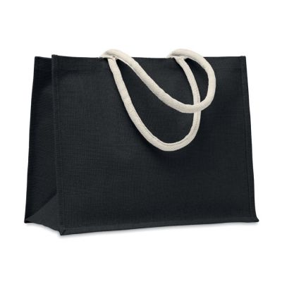 Jute bag with cotton handle-0