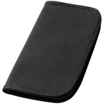 Дорожный бумажник Bilbao сплошной черный-0