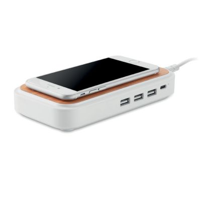 Беспроводная зарядка из бамбук-2