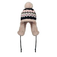Knitted beanie with ear flap