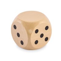 Schima wooden dice 5cm dia